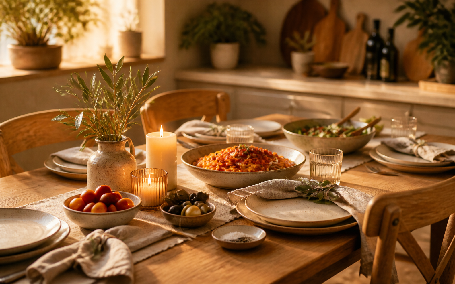 Dinner table image