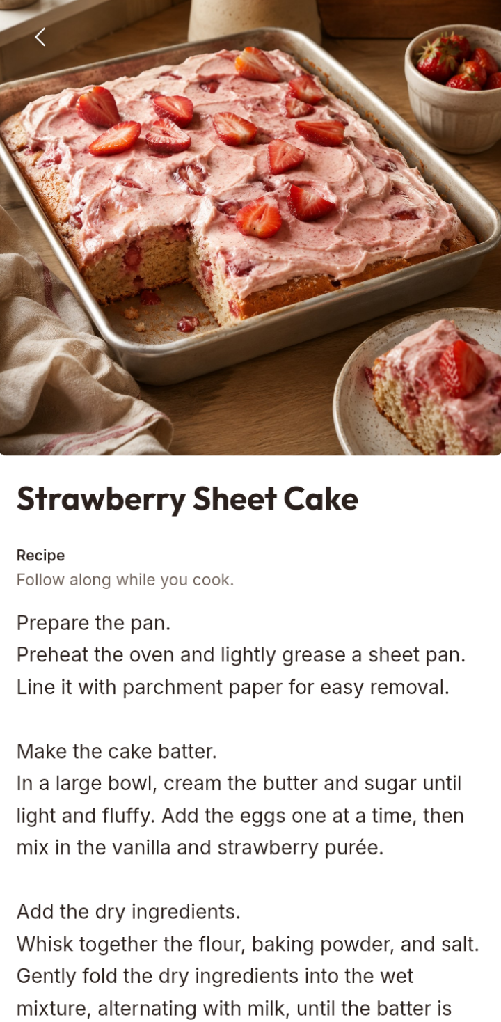 Recipe detail screenshot