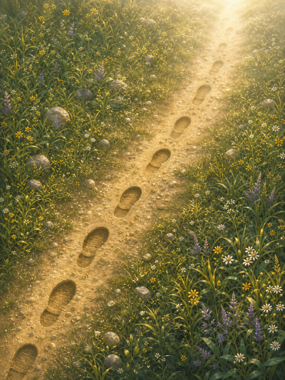 Fading trail scene